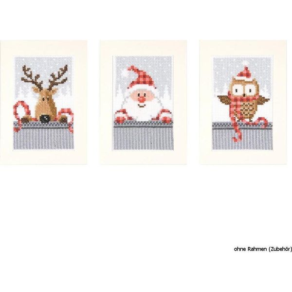 Biglietti D'auguri Vervaco "Amici Del Natale"", Set Di 3, Schema Di Conteggio"-image