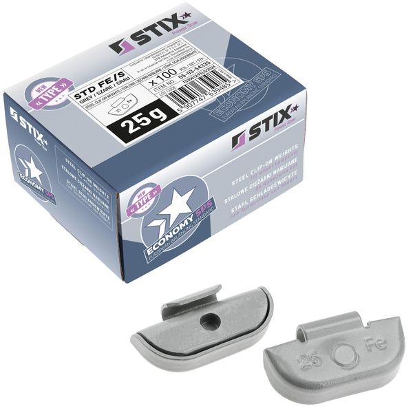 Pesi Stix Fe/S 100X25G, Rivestimento In Plastica, Pesi Di Bilanciamento-image