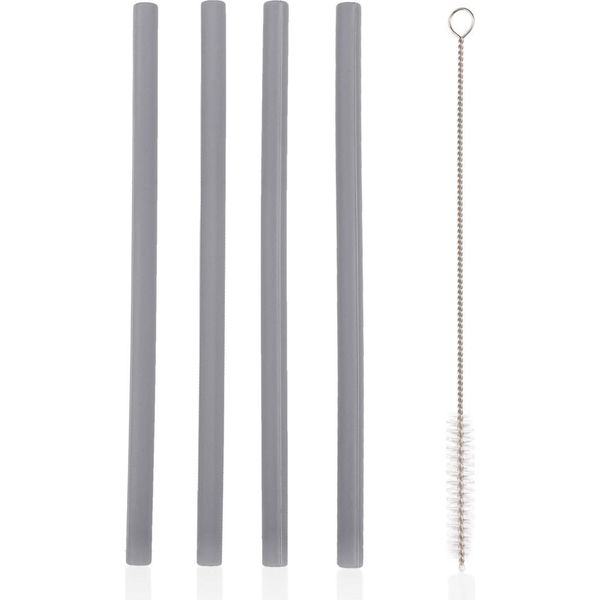 Zopa Cannuccia In Silicone 4 Pezzi, Tortora-image