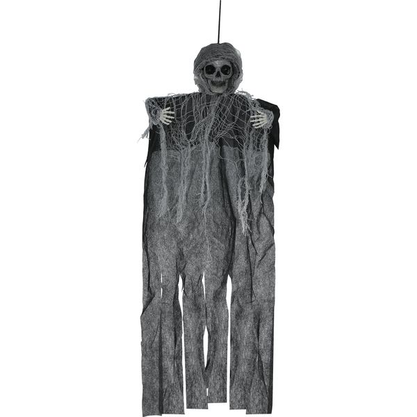 Scheletro Halloween Decorazione Spaventosa Tunica Appesa Figura Fantasma Inquietante Spooky Ghost Deco Horror Indoor Statico, Colore: Grigio-image