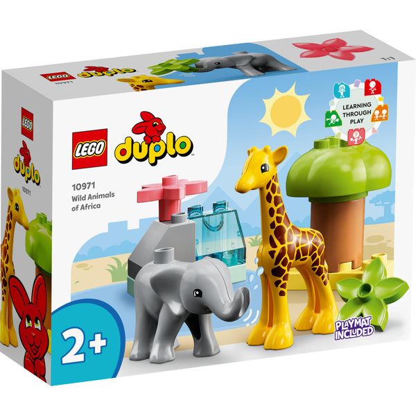 Lego 10971 Duplo Animali Selvatici Dell'africa Set Per Bambini Con Figure Di Animali-image