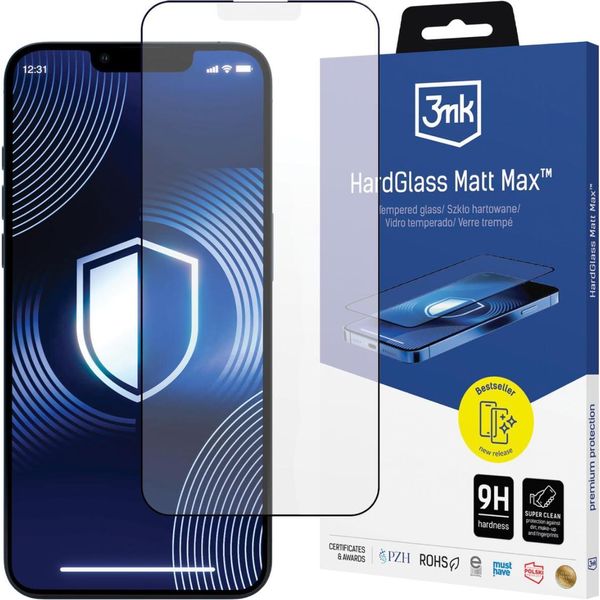 Kaitseklaas 3MK Iphone 13/13 Pro/14/16E Hardglass Matt Max-image