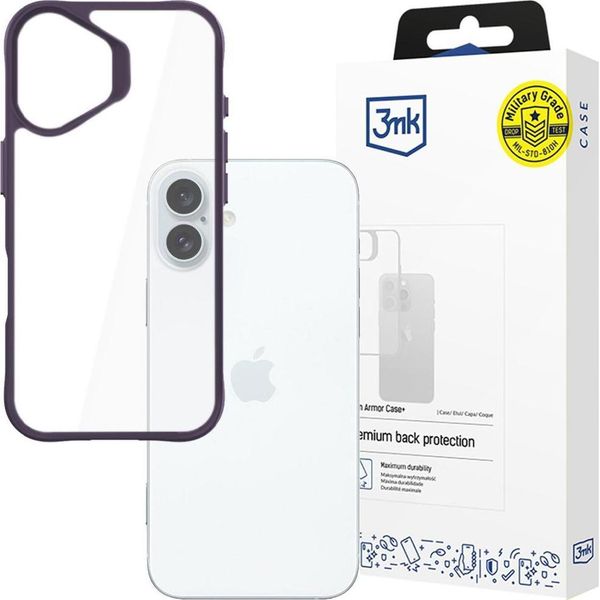 Apple Iphone 16 Plus - Custodia 3Mk Satin Armor+ Viola-image