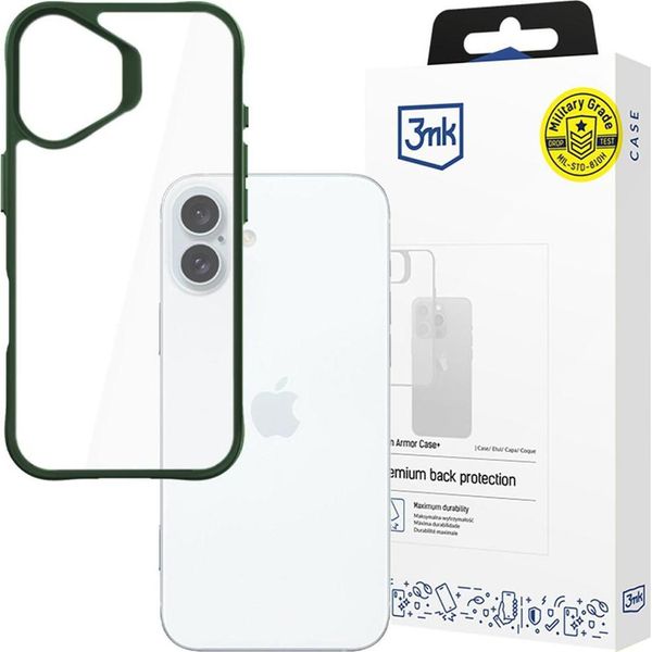 Apple Iphone 16 - Custodia 3Mk Satin Armor+ Verde-image