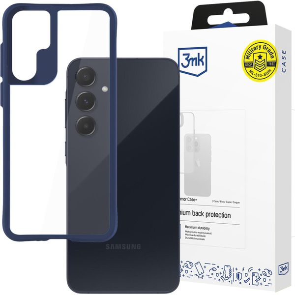 Samsung Galaxy A55 5G - Custodia 3Mk Satin Armor+ Blu-image