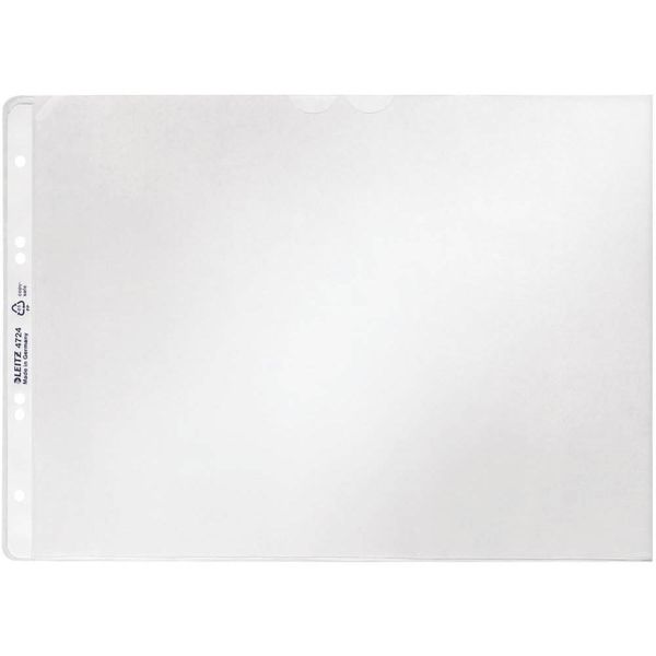 Leitz 4724-00-03 Leitz 4724 Copertina Per Brochure Premium Con Protezione Antistrappo, A4 Orizzontale, Pp, Grana, Docume-image