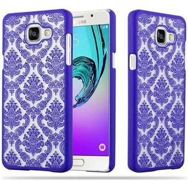 Cadorabo Cover Per Samsung Galaxy A5 2016 Cover Protettiva In Viola Custodia Rigida Cover Protettiva Fiori Cover Per Telefono Cellulare-image