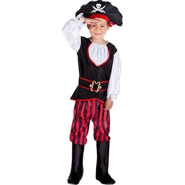 Boland Pirata Tom Costume Junior 7 - 9 Anni Nero/Rosso Taglia 128/140-image