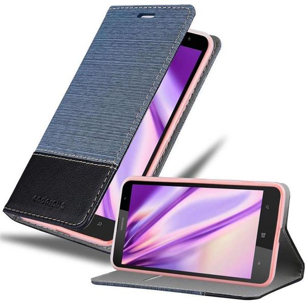 Cadorabo Custodia Per Nokia Lumia 1320 Custodia Protettiva In Blu Custodia Per Cellulare Custodia A Libro Cover-image