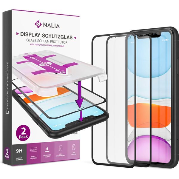 Nalia (2X) Vetro Protettivo E Applicatore Per Iphone 11 Pro / X / Xs, Vetro Temperato 9H-image