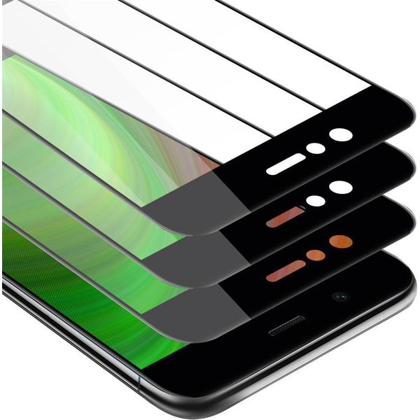 Cadorabo 3X Pellicola Protettiva A Schermo Intero Per Huawei Nova 2 In Nero Vetro Protettivo Del Display Temperato-image