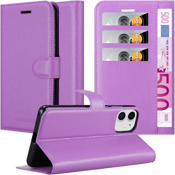 Cadorabo Custodia Per Apple Iphone 12 Mini Custodia Protettiva In Viola Custodia Per Cellulare Cover Chiusura Magnetica-image