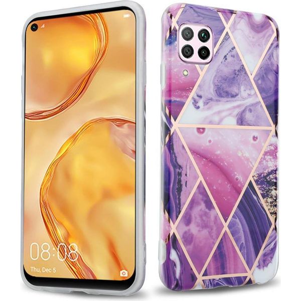 Cadorabo Custodia Protettiva Per Huawei Nova 6 Se / P40 Lite / Nova 7I In Tpu Viola Custodia Per Cellulare Custodia Cover-image