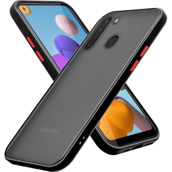 Cadorabo Custodia Per Samsung Galaxy A21 Custodia Protettiva In Silicone Tpu Trasparente Custodia Per Cellulare Ibrida Custodia Protettiva-image