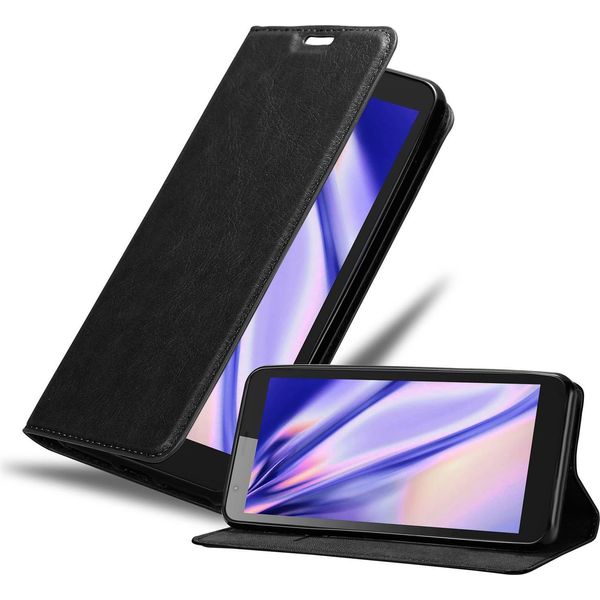 Cadorabo Custodia Per Zte Blade L8 Custodia Protettiva In Nero Custodia Per Cellulare Cover Chiusura Magnetica-image