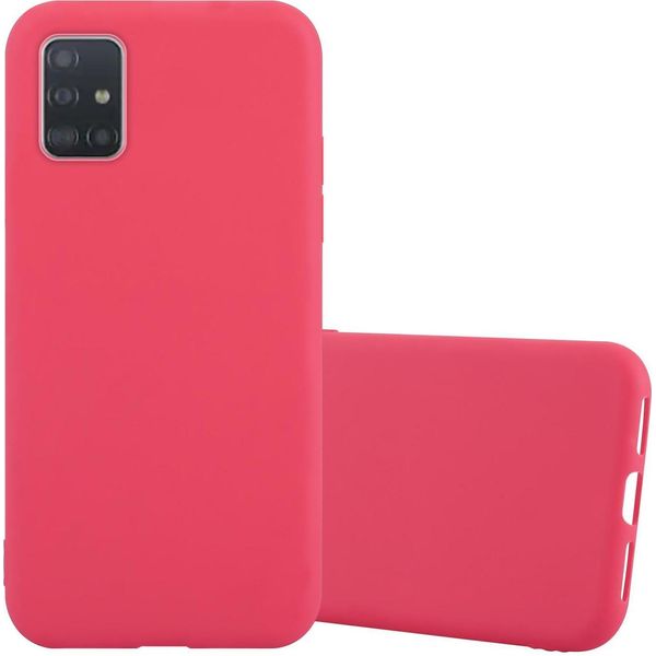 Custodia Cadorabo Per Samsung Galaxy A52 (4G / 5G) / A52S Custodia Protettiva In Rosso Custodia Per Cellulare Tpu Custodia In Silicone Cover-image
