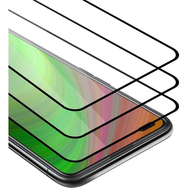Cadorabo 3X Pellicola Protettiva A Schermo Intero Per Oppo Reno4 Z In Nero Vetro Protettivo Del Display Temperato-image