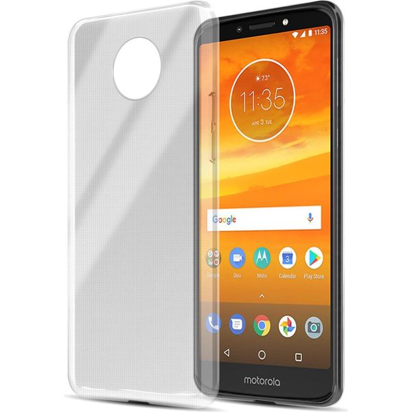 Cadorabo Cover Per Motorola Moto E5 Plus Cover Protettiva In Tpu Naturale Custodia In Silicone Cover Case-image
