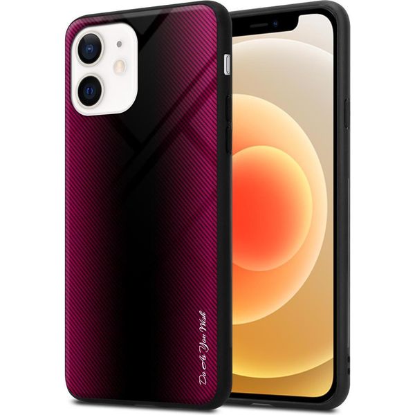 Cadorabo Custodia Per Apple Iphone 12 Mini Custodia Protettiva In Rosa Custodia Per Telefono Cellulare Custodia Tpu Custodia Cover Case Vetro Temperato-image