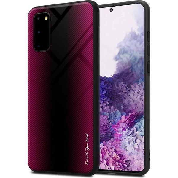 Cadorabo Custodia Per Samsung Galaxy S20 Custodia Protettiva In Rosa Custodia Del Telefono Cellulare Custodia Tpu Cover Vetro Temperato Custodia-image