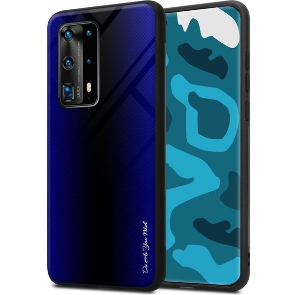 Cadorabo Custodia Per Huawei P40 Pro / P40 Pro+ Custodia Protettiva In Viola Custodia Per Telefono Cellulare Custodia Tpu Custodia Cover Vetro Temperato-image