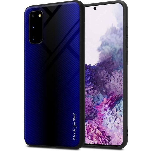 Cadorabo Custodia Per Samsung Galaxy S20 Custodia Protettiva In Viola Custodia Del Telefono Cellulare Custodia Tpu Custodia Cover Vetro Temperato-image