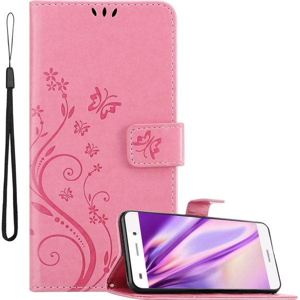 Cadorabo Cover Per Huawei P8 Lite 2015 Cover Protettiva In Rosa Cover Protettiva Cover Per Telefono Cellulare Cover Fiori Custodia Fiore-image