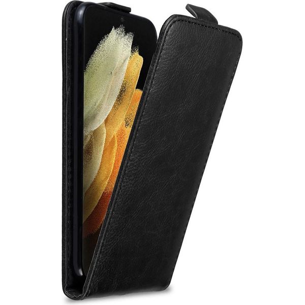 Custodia Cadorabo Per Samsung Galaxy S21 Ultra Custodia Protettiva In Nero Custodia Flip Per Telefono Cellulare Custodia Cover-image