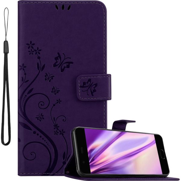 Cadorabo Cover Per Huawei P10 Cover Protettiva In Viola Cover Protettiva Cover Per Telefono Cellulare Cover Fiori Custodia Fiore-image