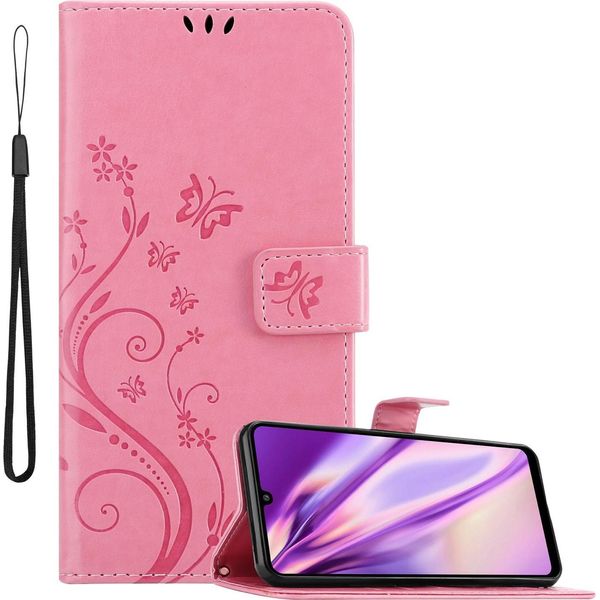 Cadorabo Cover Per Samsung Galaxy A32 4G Cover Protettiva In Rosa Cover Protettiva Cover Telefono Cellulare Cover Fiori Custodia Fiore-image