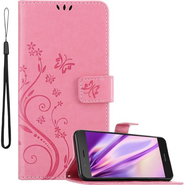 Cadorabo Cover Per Huawei P9 Lite 2016 / G9 Lite Cover Protettiva In Rosa Cover Protettiva Custodia Telefono Cellulare Custodia Fiori Custodia Fiore-image