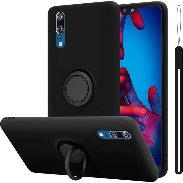 Cadorabo Cover Per Huawei P20 Cover Protettiva In Nero Custodia Del Telefono Cellulare Tpu Custodia Cover-image