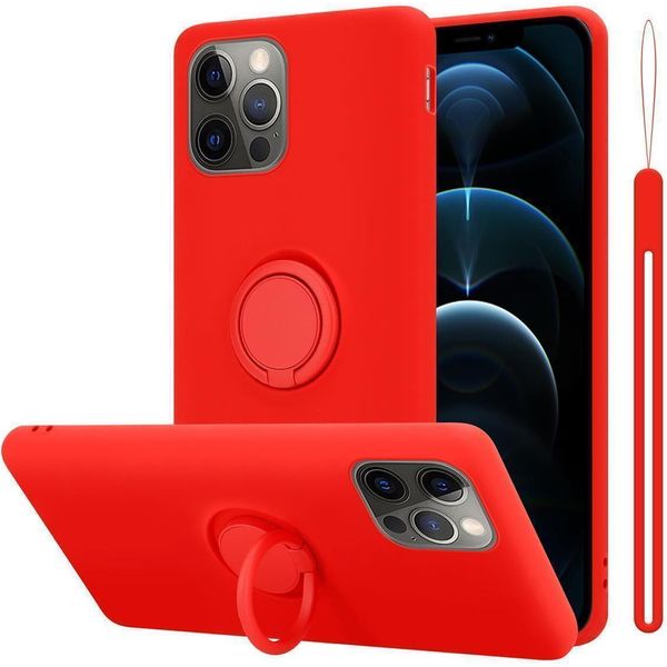 Custodia Cadorabo Per Apple Iphone 13 Pro Custodia Protettiva In Rosso Custodia Per Telefono Cellulare Tpu Custodia Cover-image