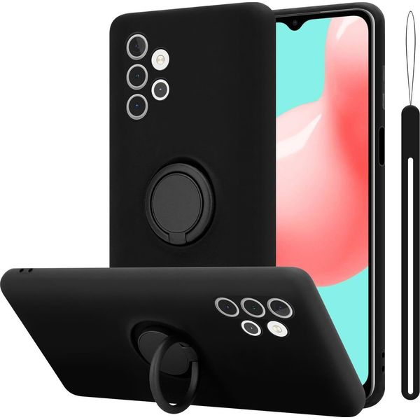 Cadorabo Cover Per Samsung Galaxy A32 5G Cover Protettiva In Nero Custodia Per Cellulare Tpu Custodia Cover-image