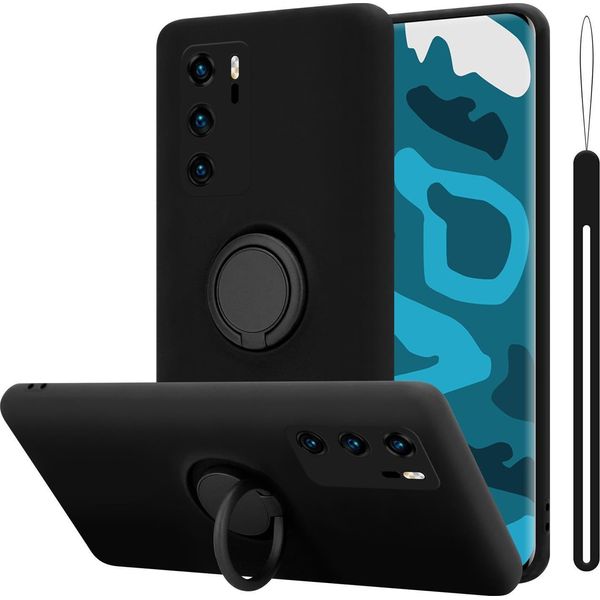 Cadorabo Cover Per Huawei P40 Cover Protettiva In Nero Custodia Del Telefono Cellulare Tpu Custodia Cover-image