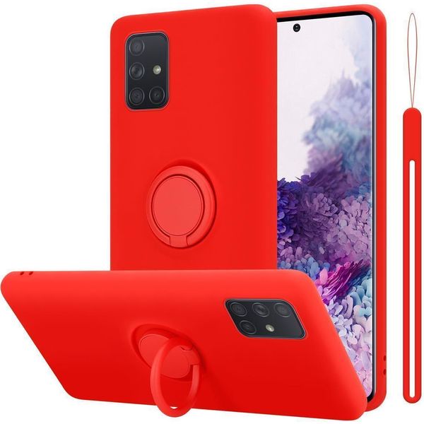 Cadorabo Cover Per Samsung Galaxy A71 4G Cover Protettiva In Rosso Custodia Del Telefono Cellulare Tpu Custodia Cover-image