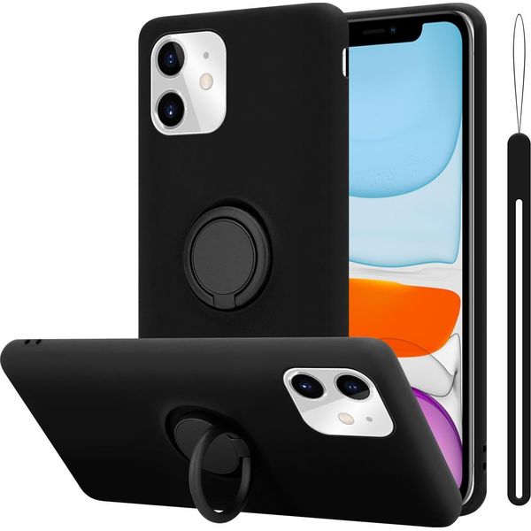 Cadorabo Custodia Per Apple Iphone 11 Custodia Protettiva In Nero Custodia Per Cellulare Tpu Custodia Cover-image
