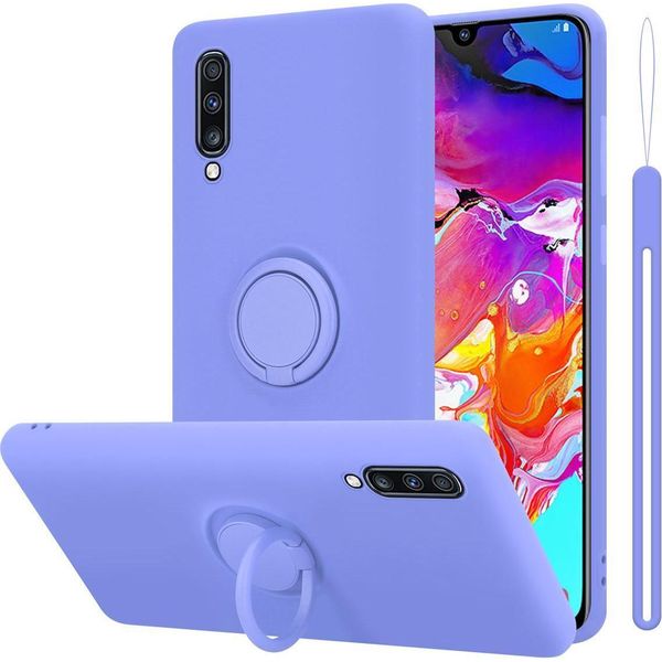 Cadorabo Custodia Per Samsung Galaxy A70 / A70S Copertura Protettiva In Viola Custodia Del Telefono Cellulare Tpu Custodia Cover-image