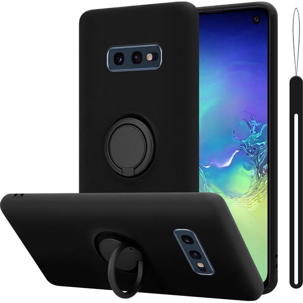 Cadorabo Cover Per Samsung Galaxy S10E Cover Protettiva In Nero Custodia Del Telefono Cellulare Tpu Custodia Cover-image
