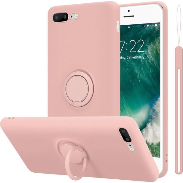 Custodia Cadorabo Per Apple Iphone 7 Plus / 7S Plus / 8 Plus Custodia Protettiva In Rosa Custodia Per Cellulare Tpu Custodia Cover-image