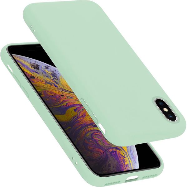 Cadorabo Custodia Protettiva Per Apple Iphone X / Xs Custodia In Verde Cellulare Custodia Cover Tpu Etui-image