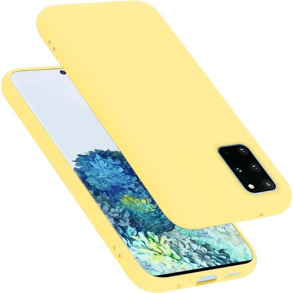 Cadorabo Custodia Protettiva Per Samsung Galaxy S20 Plus Custodia In Giallo Telefono Cellulare Custodia Cover Tpu Etui-image