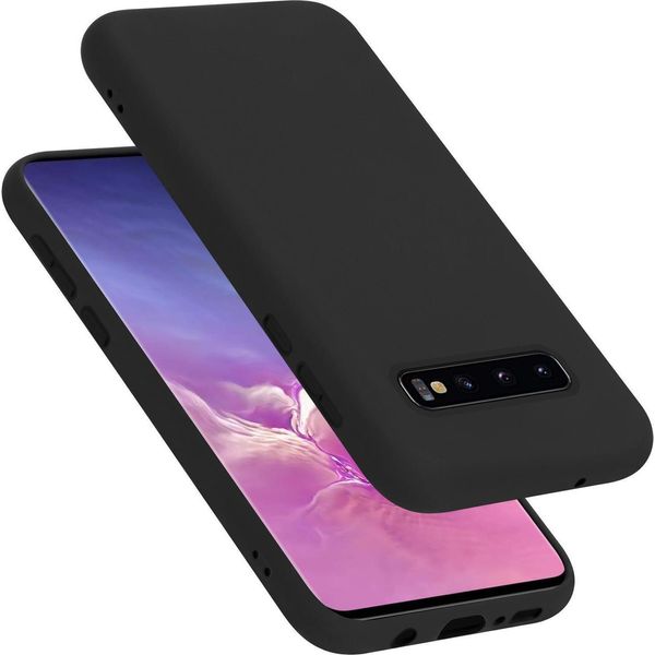 Cadorabo Custodia Protettiva Per Samsung Galaxy S10 Plus Custodia In Nero Telefono Cellulare Custodia Cover Tpu Etui-image