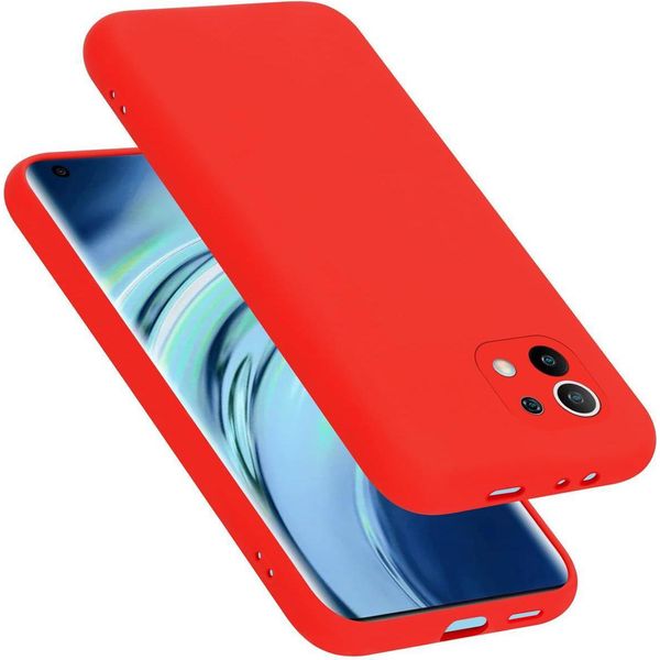 Cadorabo Custodia Protettiva Per Xiaomi Mi 11 5G Caso In Rosso Telefono Cellulare Case Cover Tpu Etui-image