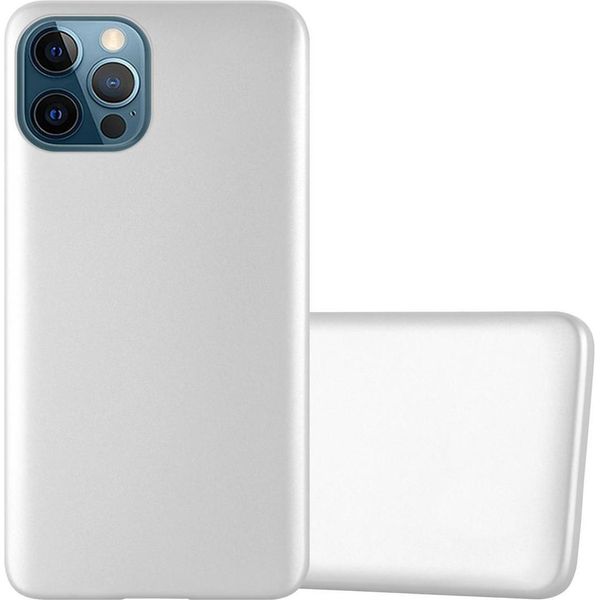 Cadorabo Custodia Protettiva Per Apple Iphone 12 Pro Max In Argento Custodia Del Telefono Cellulare Custodia In Silicone Tpu Cover Case-image
