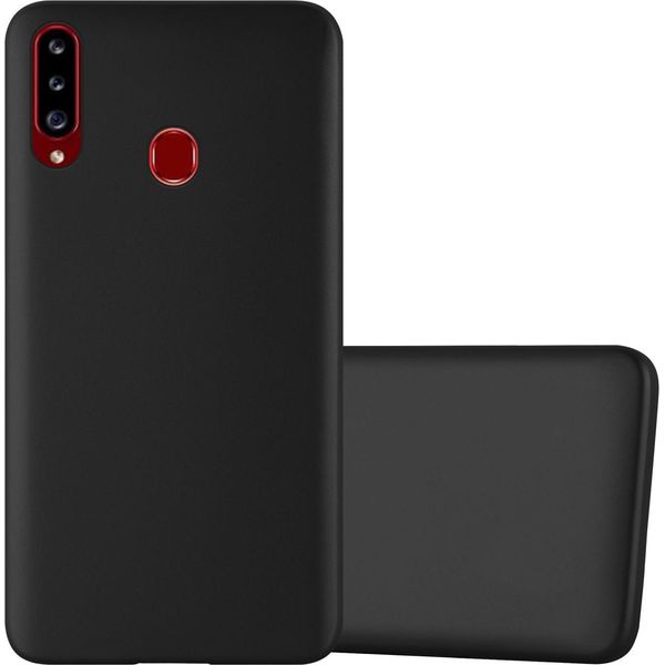 Cadorabo Custodia Protettiva Per Samsung Galaxy A20S In Nero Custodia Per Cellulare Custodia In Silicone Tpu Cover Case-image