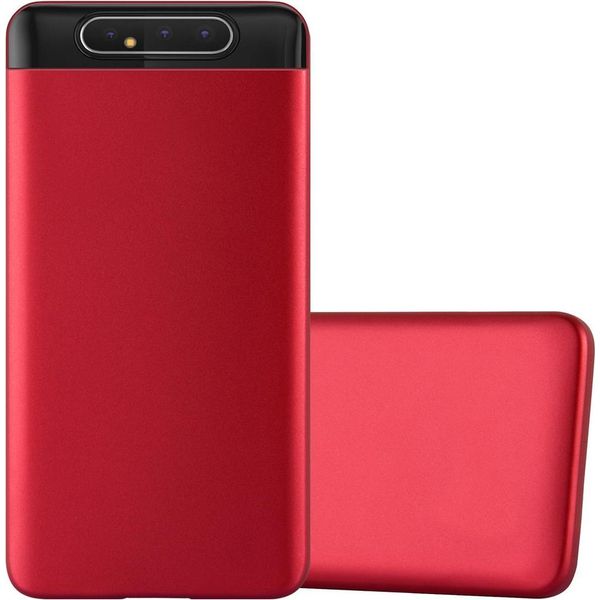 Cadorabo Custodia Protettiva Per Samsung Galaxy A80 / A90 4G In Rosso Custodia Del Telefono Cellulare Custodia In Silicone Tpu Custodia Di Copertura-image
