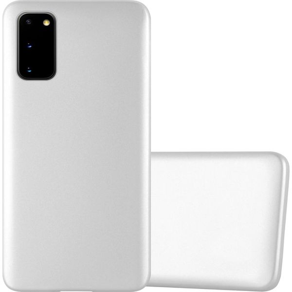 Cadorabo Custodia Protettiva Per Samsung Galaxy S20 In Argento Custodia Del Telefono Cellulare Custodia In Silicone Tpu Cover Case-image