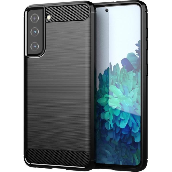 Custodia Cadorabo Per Samsung Galaxy S21 Fe In Tpu Nero Protettivo Custodia Cover Telefono Cellulare-image