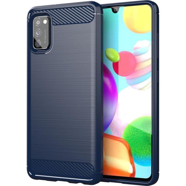 Custodia Cadorabo Per Samsung Galaxy A41 In Tpu Blu Protettivo Custodia Cover Telefono Cellulare-image